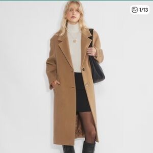 NWT Aritzia The Only Coat - Soft Wool Cashmere SAVILLE Size L